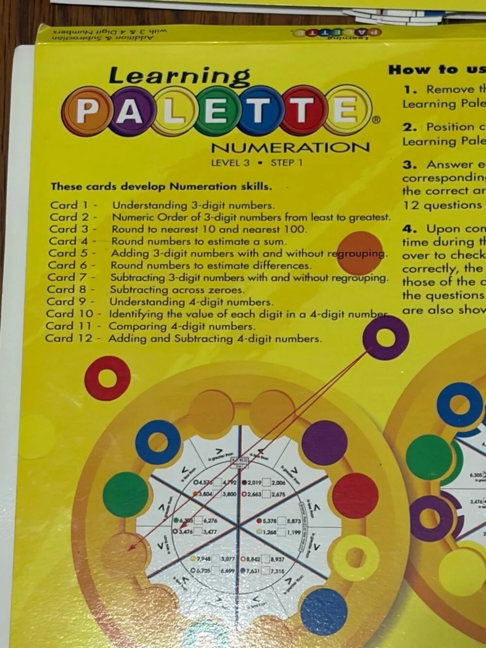 Math Level 3- Learning Palette Set 2 Bases & 5 Card Packs Grades Set E